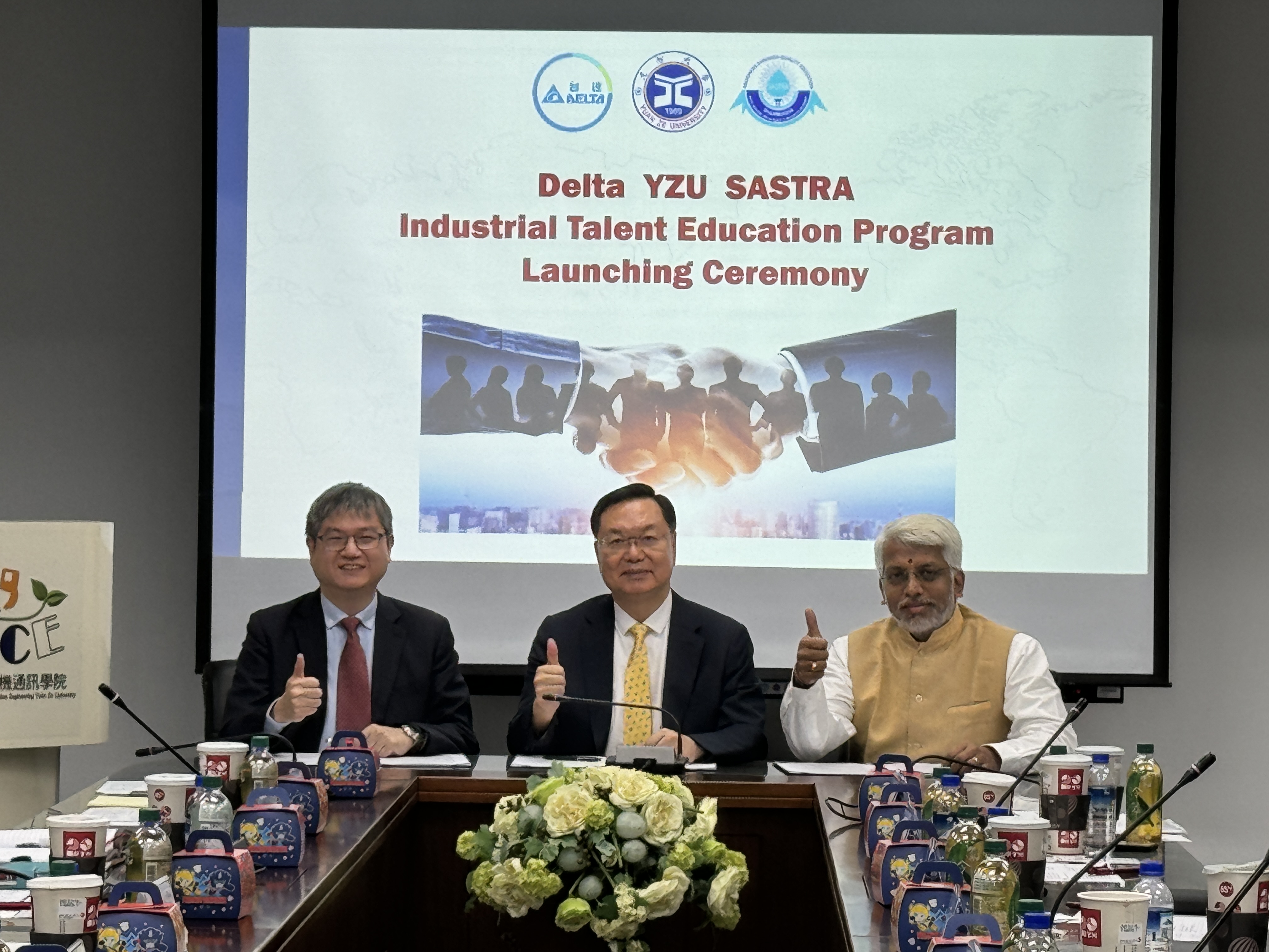 Delta, YZU and SASTRA Industrial Talent Education Program  Launching Ceremony
